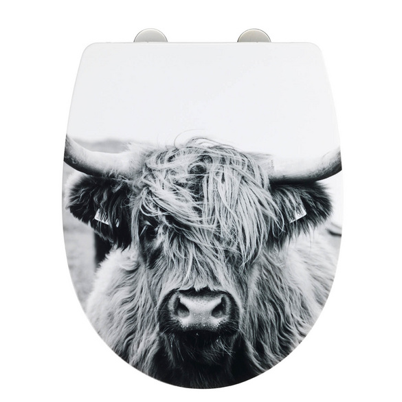 WC-Sitz Mod. Yak mit Hochglanz-Oberfläche, aus bruchstabilem Thermoplast