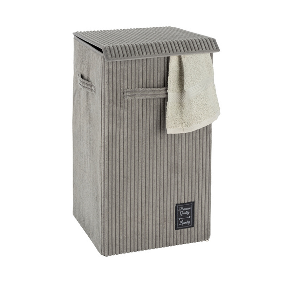 Wäschesammler Cora Grau, Wäschekorb, 63 l