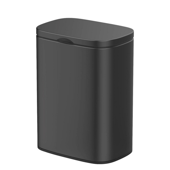 Wand-Kosmetikeimer Mod. Sare Schwarz 5 L, Easy Close Absenkautomatik