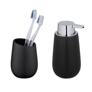 WENKO Waschtisch-Set "Badi" Schwarz, 2-tlg. WENKO Waschtisch-Set "Badi" Schwarz, 2-tlg.