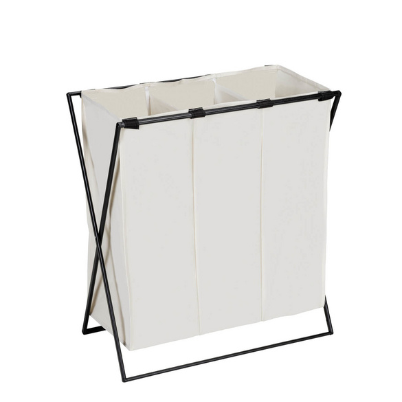 Wäschesammler Trio XL 3-fach Beige