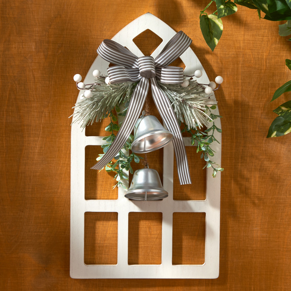 Wanddeko "Weihnachtsfenster" aus Holz