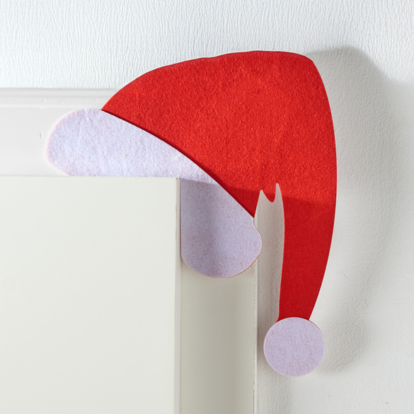 Wanddeko "Weihnachtsmütze" aus Filz