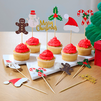 Weihnachts-Picker 12er-Set Weihnachts-Picker 12er-Set