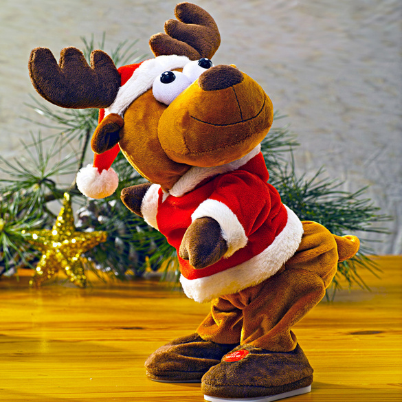 Tanzender Schneemann 17cm - Batteriebetriebene Weihnachtsdekoration Mit Musik