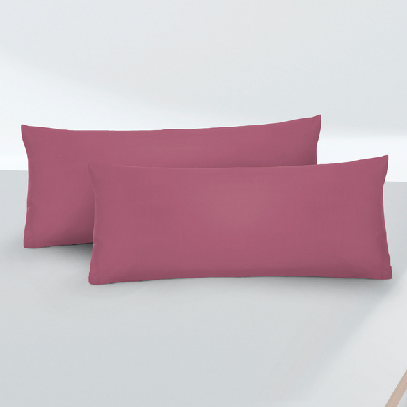 Feinjersey-Kopfkissenbezug Doppelpack brombeer, 2x 40x60 cm