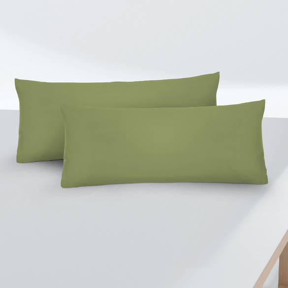 Feinjersey-Kopfkissenbezug Doppelpack fichte, 2x 40x80 cm