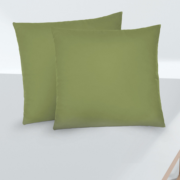 Feinjersey-Kopfkissenbezug Doppelpack fichte, 2x 80x80 cm