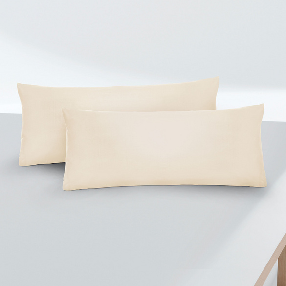 Feinjersey-Kopfkissenbezug Doppelpack kitt, 2x 40x60 cm