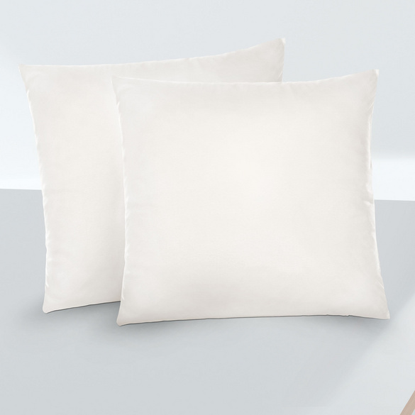 Feinjersey-Kopfkissenbezug Doppelpack natur, 2x 80x80 cm