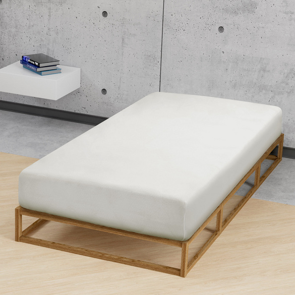 Feinjersey-Spannbetttuch grau, 1x 140x200 cm - 160x200 cm