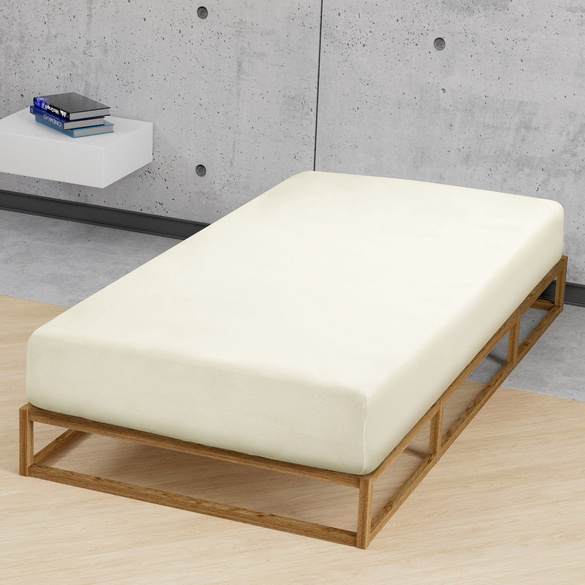 Feinjersey-Spannbetttuch perlmutt, 1x 60x120 cm - 70x140 cm