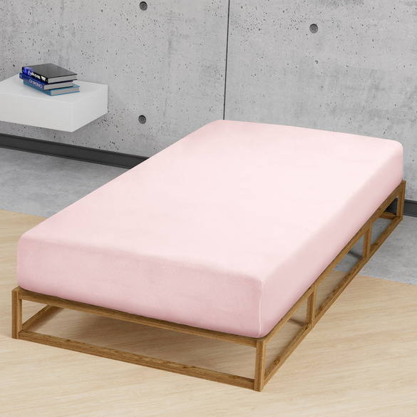Feinjersey-Spannbetttuch rose, 1x 180x200 cm - 200x200 cm