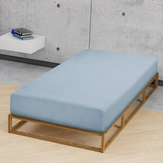 biberna Feinjersey-Spannbetttuch taubenblau, 1x 60x120 cm - 70x140 cm biberna Feinjersey-Spannbetttuch taubenblau, 1x 60x120 cm - 70x140 cm