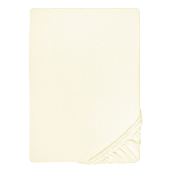 Jersey-Elastic-Boxspring-Spannbetttuch perlmutt, 1x 140x200 cm - 160x220 cm