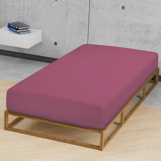 biberna Jersey-Elastic-Spannbetttuch brombeer, 1x 90x190 cm - 100x220 cm biberna Jersey-Elastic-Spannbetttuch brombeer, 1x 90x190 cm - 100x220 cm