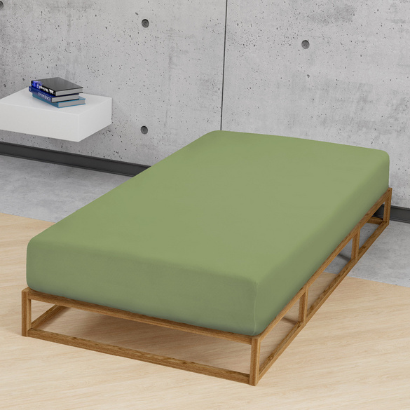 Jersey-Elastic-Spannbetttuch fichte, 1x 180x200 cm - 200x220 cm