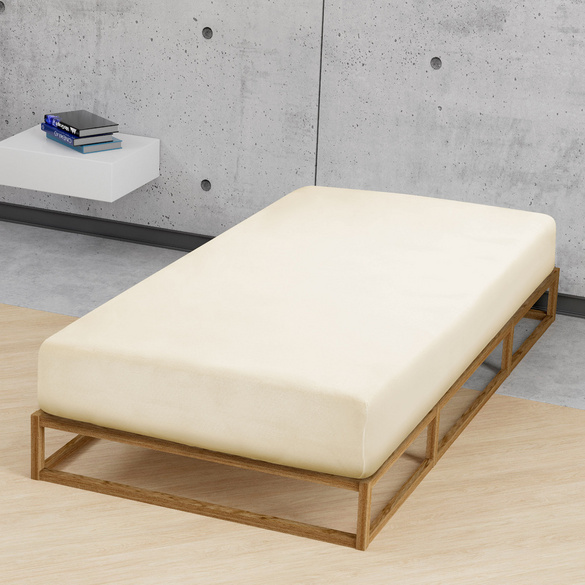 Jersey-Elastic-Spannbetttuch kitt, 1x 140x200 cm - 160x220 cm