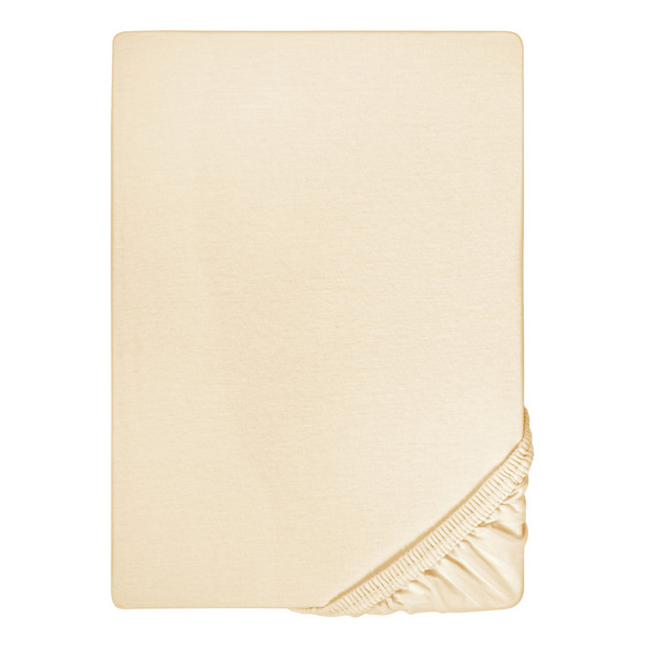Jersey-Elastic-Topper-Spannbetttuch champagner, 1x 180x200 cm - 200x220 cm