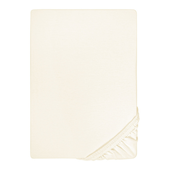 Jersey-Elastic-Topper-Spannbetttuch perlmutt, 1x 180x200 cm - 200x220 cm