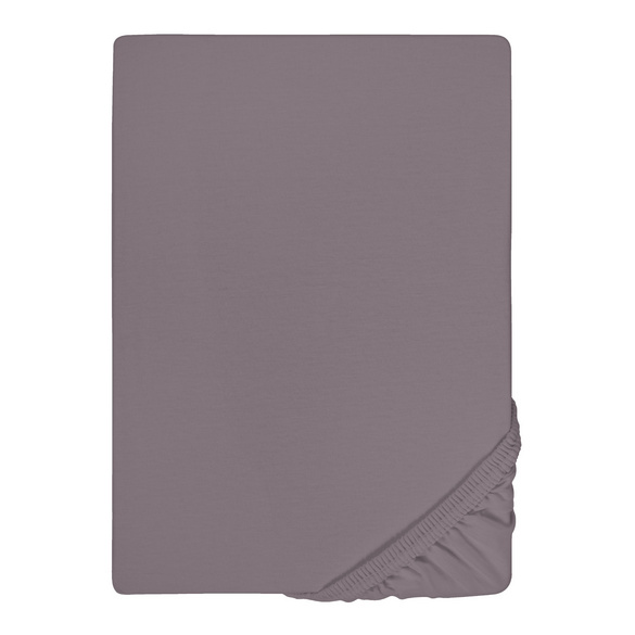 Jersey-Elastic-Topper-Spannbetttuch silber/grau, 1x 180x200 cm - 200x220 cm
