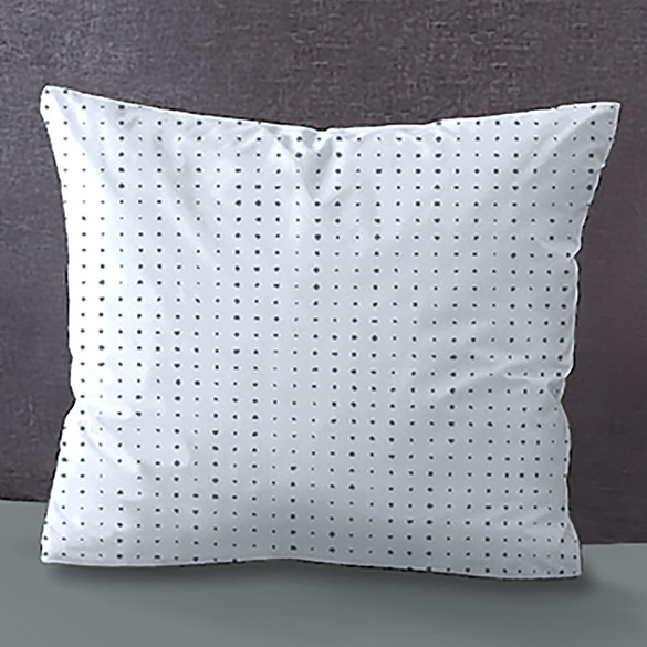 Mako-Satin Kopfkissenbezug PUNKTE - MIX & MATCH blau, 40x40 cm