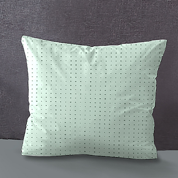 Mako-Satin Kopfkissenbezug PUNKTE - MIX & MATCH mint, 40x40 cm