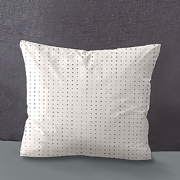 Mako-Satin Kopfkissenbezug PUNKTE - MIX & MATCH taupe, 40x40 cm