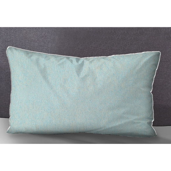 Melange-Flanell Kopfkissenbezug MELANGE UNI ciel, 40x60 cm