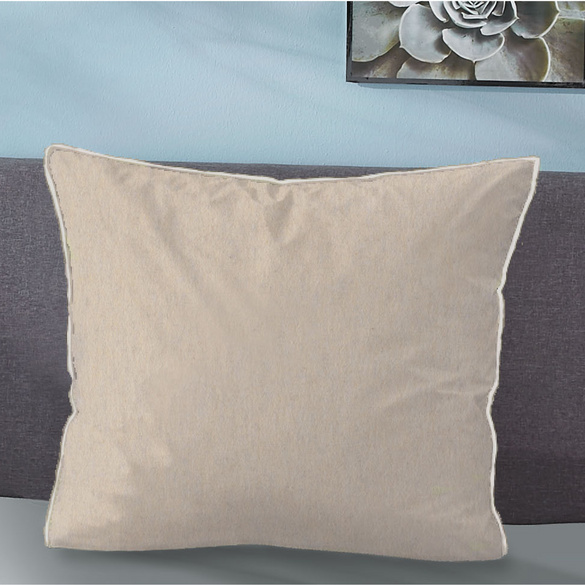 Melange-Flanell Kopfkissenbezug MELANGE UNI kitt, 40x40 cm