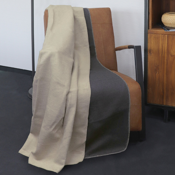 Melange Wohndecke UNI kitt, 150x200 cm
