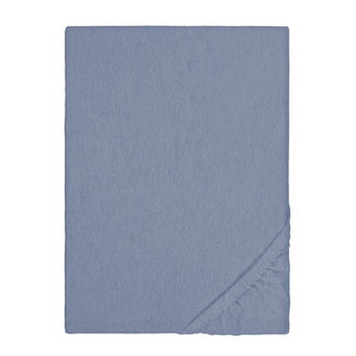 biberna Spannbetttuch Melange blau, 180x200 cm - 200x200 cm biberna Spannbetttuch Melange blau, 180x200 cm - 200x200 cm