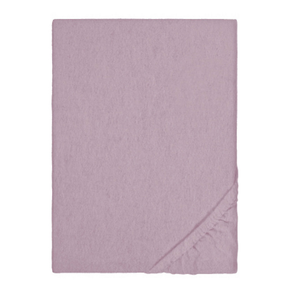 Spannbetttuch Melange brombeer, 140x200 cm - 160x200 cm