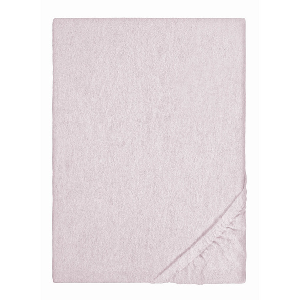 Spannbetttuch Melange rose, 90x190 cm - 100x200 cm