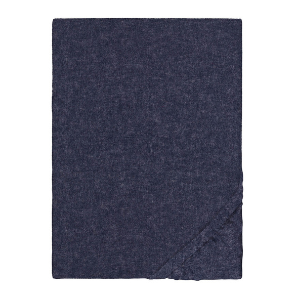 Spannbetttuch Melange uni marine, 1x 140x200 cm - 160x200 cm
