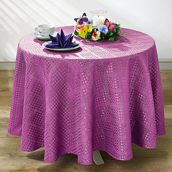 Tischdecke lila, Ø 160 cm