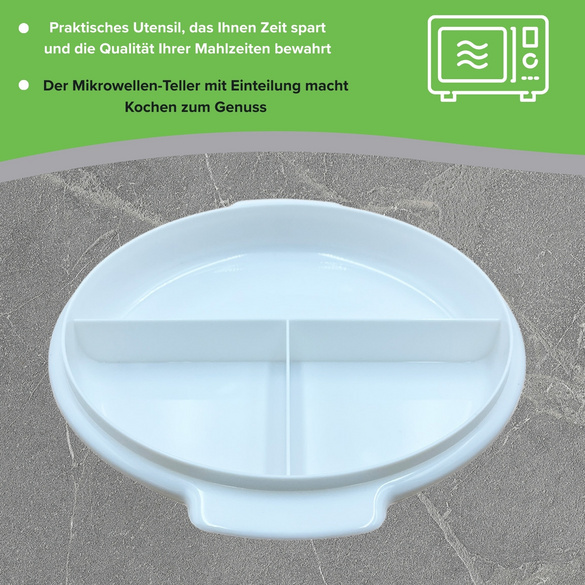Mikrowellen-Teller mit Einteilung