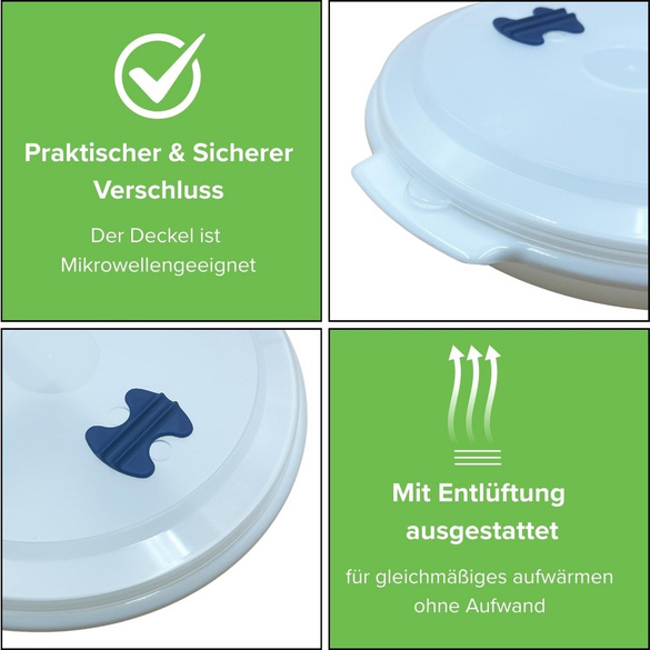 Mikrowellen-Teller mit Einteilung