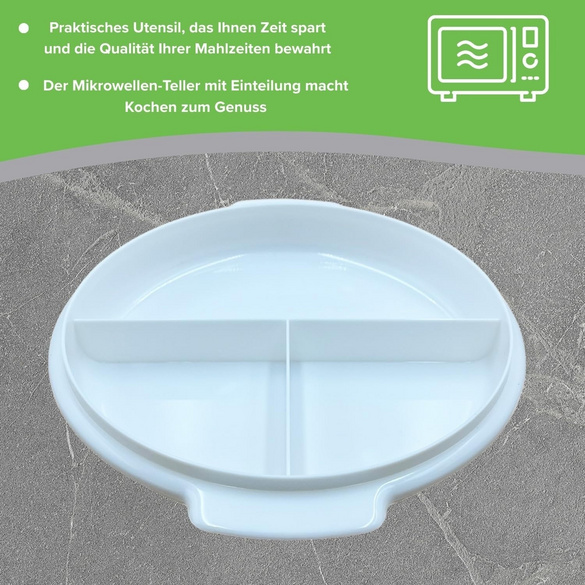 Mikrowellen-Teller mit Einteilung