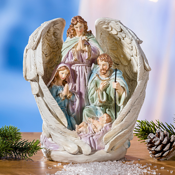 Engel mit Heiliger Familie