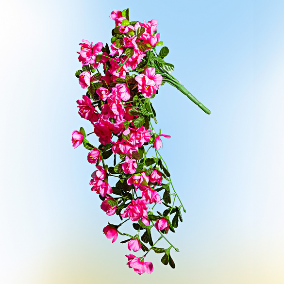 Kunstpflanze Hängeazalee rosa
