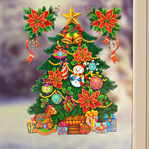 Fensterbild Weihnachtsbaum