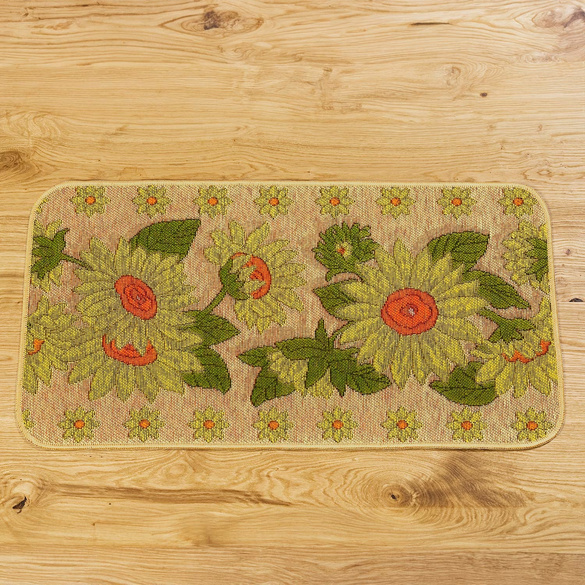 Küchenteppich "Sonnenblumen" 50 x 90 cm