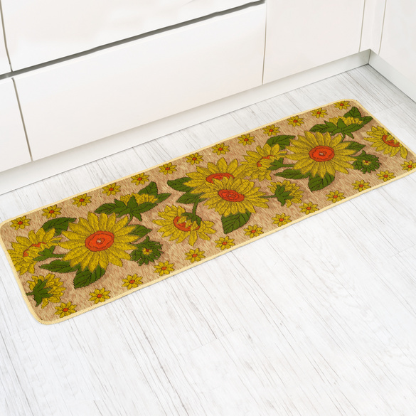 Küchenteppich "Sonnenblumen" 50 x 150 cm