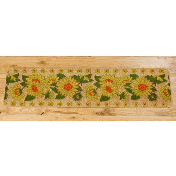 Küchenteppich "Sonnenblumen", 50 x 200 cm