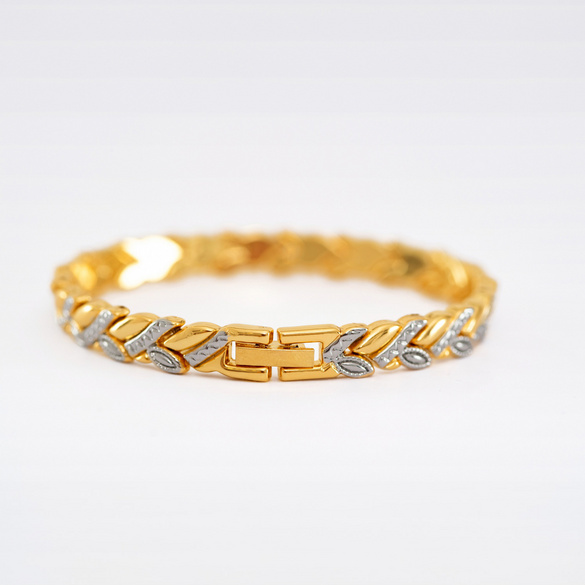 Zweifarbiges Armband „Gold & Silber“