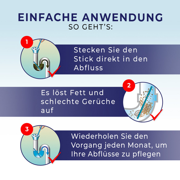 Abfluss-Sticks "Lavendel", 12er-Set Clarsen