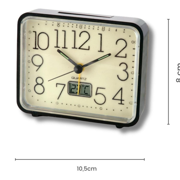 Leuchtwecker mit Thermometer