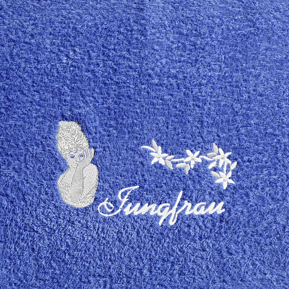Duschtuch "Jungfrau" blau