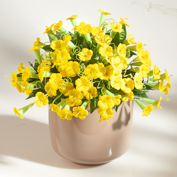 Kunstblume Petunien-Bouquet gelb, Casa Bonita